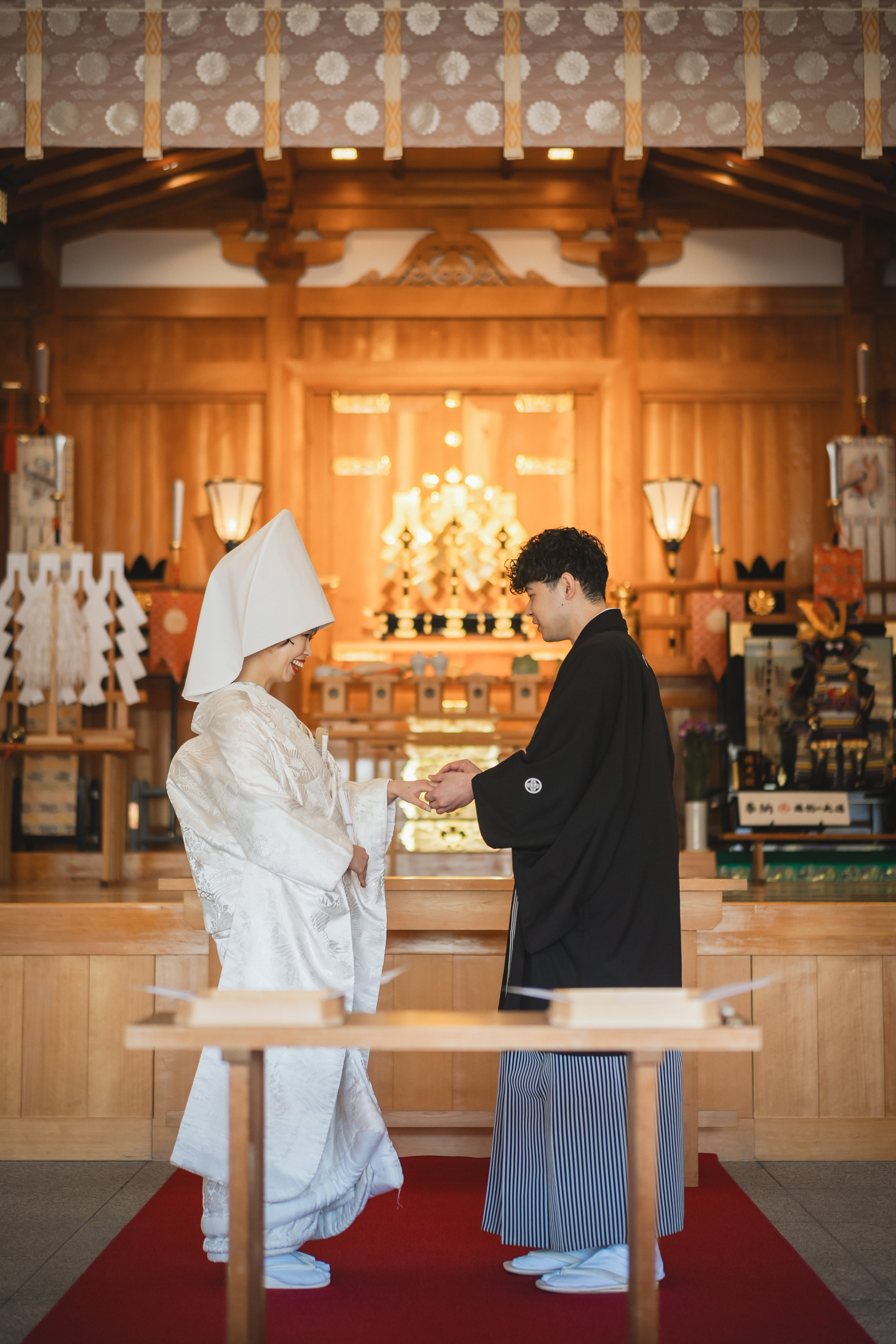 広島の平和の守り神 護國神社での神前式