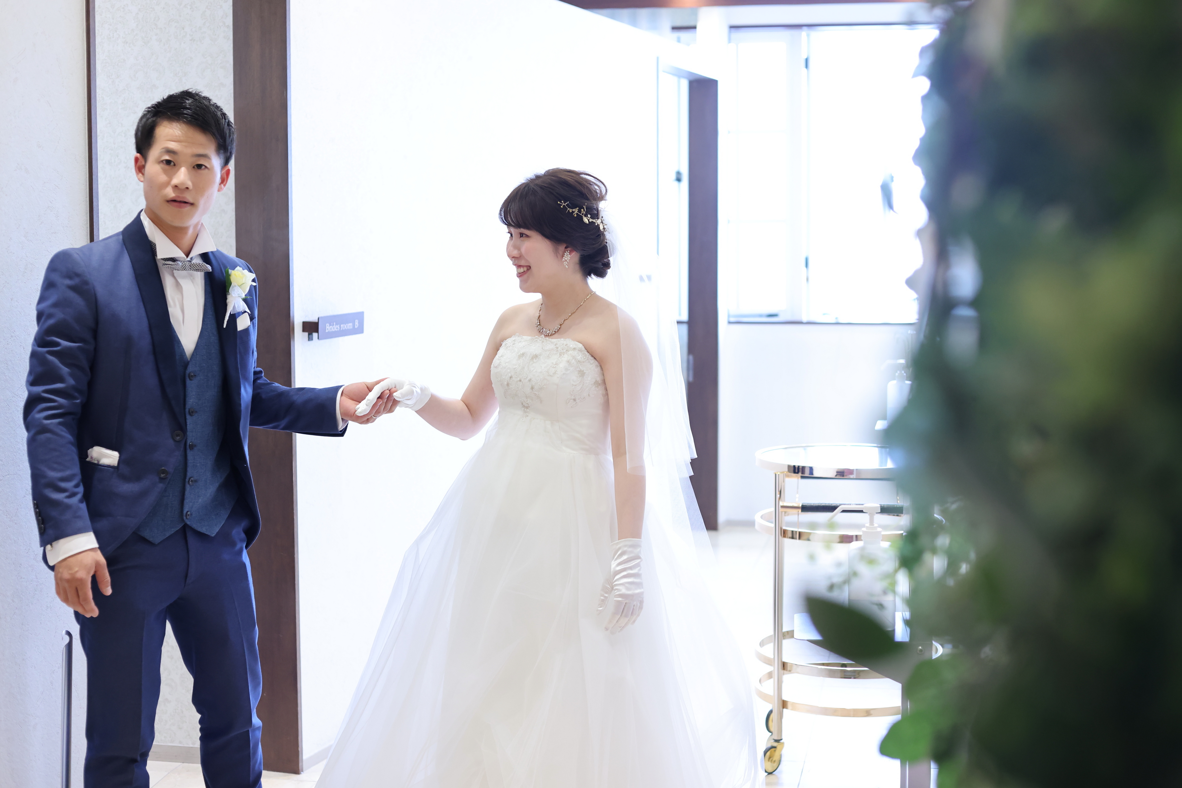 ずっとニコニコ！ずっと新婦様へちょっかい！面白い新郎様でした！