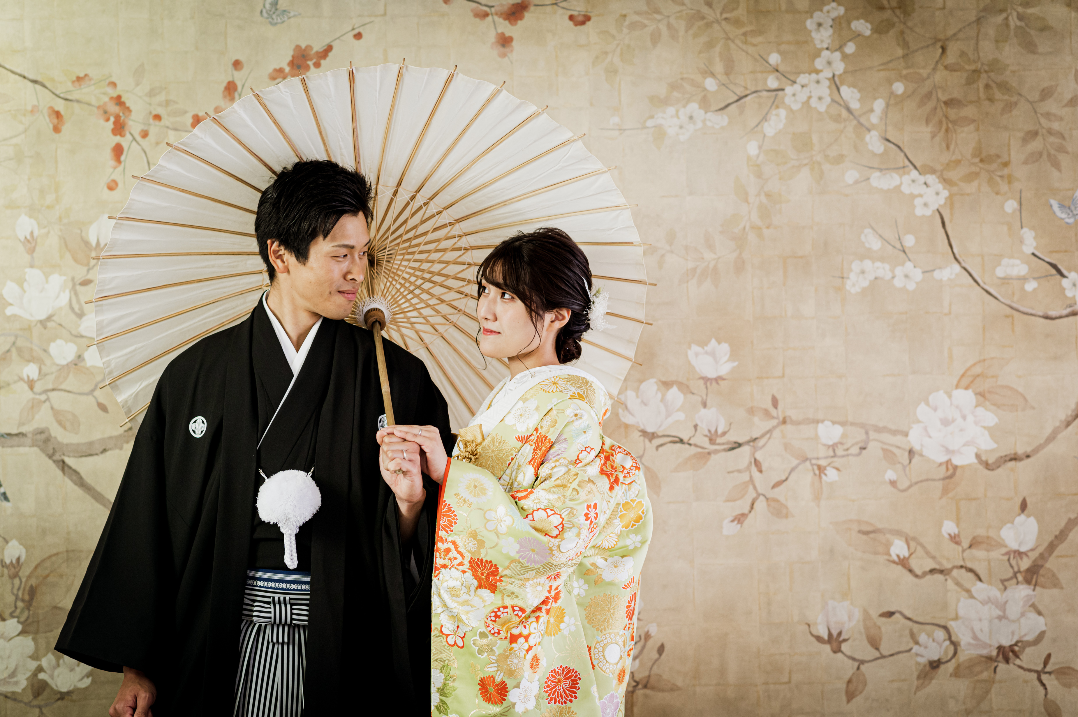 スタジオとチャペルを使った、和装前撮りレポート♪