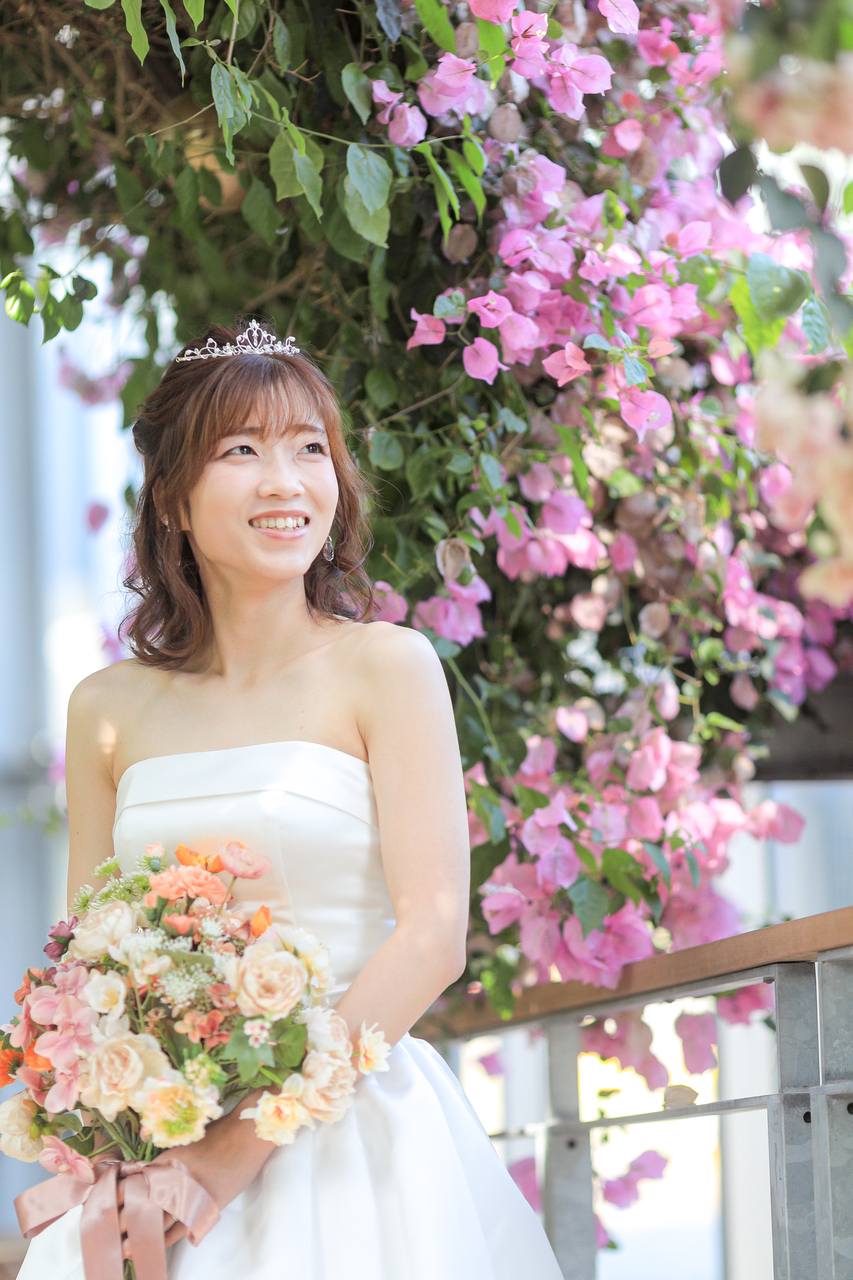 宮崎のボタニックガーデンで洋装フォトウェディング🌺part,1