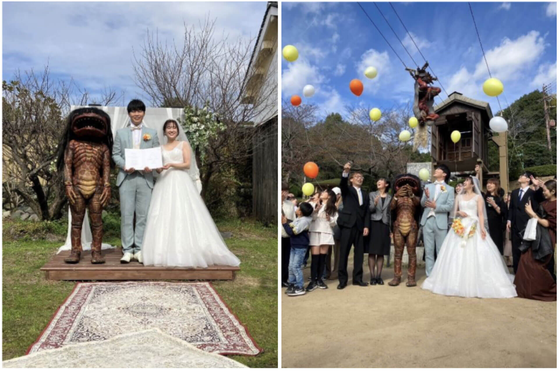 NIPPONIA 播磨福崎 蔵書の館での河童のガジロウが祝福する結婚式が、神戸新聞、舌肥 shitakoで紹介されました