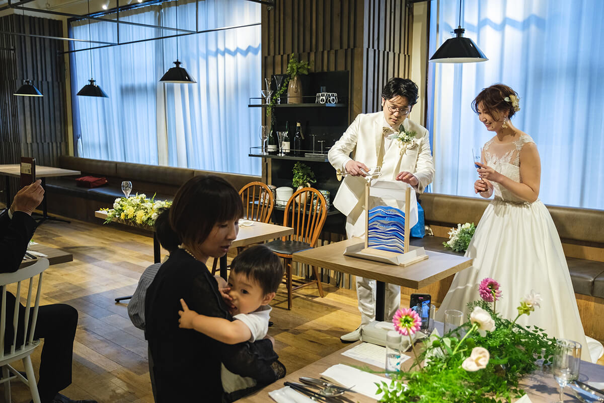 サンドセレモニーの様子