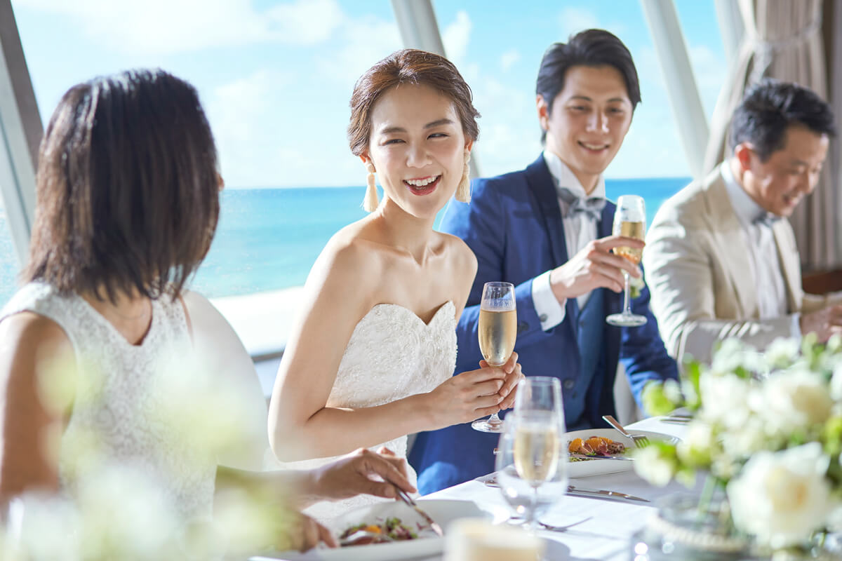 グアムで家族だけのパーティ