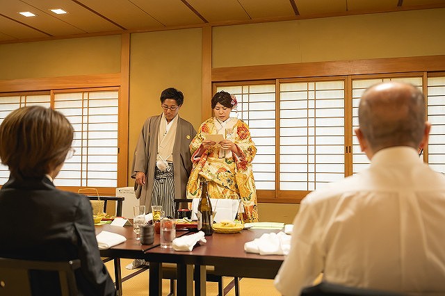 栴檀　会食会　花嫁の手紙