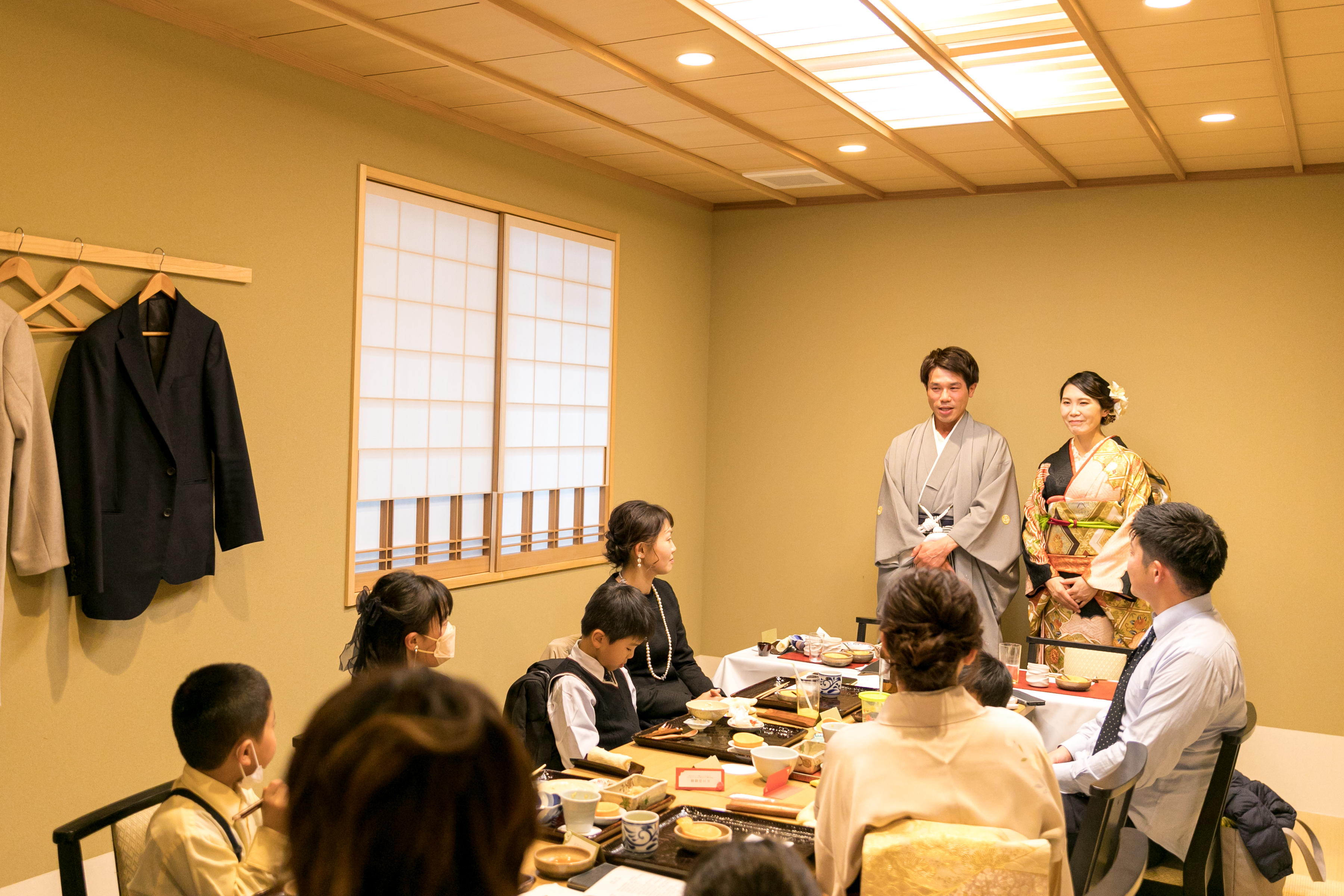和婚　道後海舟　神社式後のご会食会