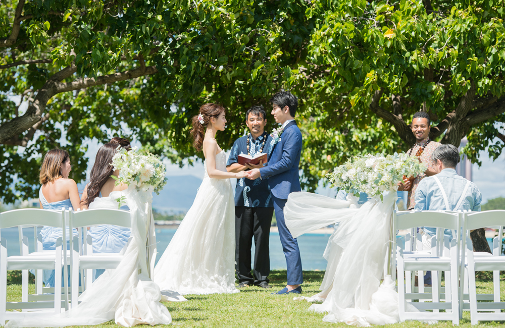 ハワイ結婚式の様子