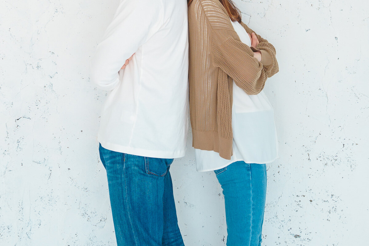 喧嘩をするカップル