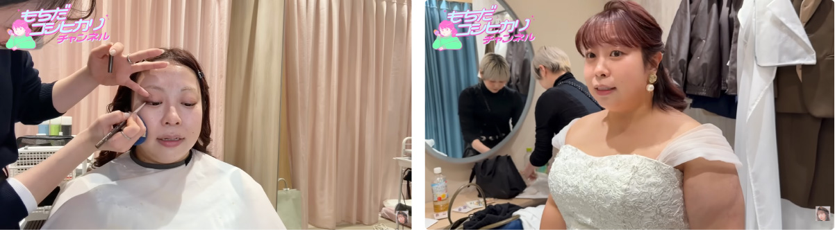 祝☆ご結婚！餅田コシヒカリさん☆プラスサイズの花嫁様向け
『Mavie（マヴィ）シリーズ』ドレス＆和装でウェディングフォト！