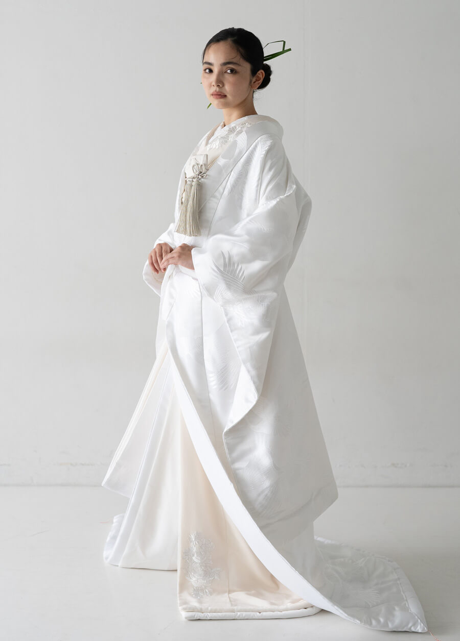 祝鶴 -小さな結婚式の白無垢