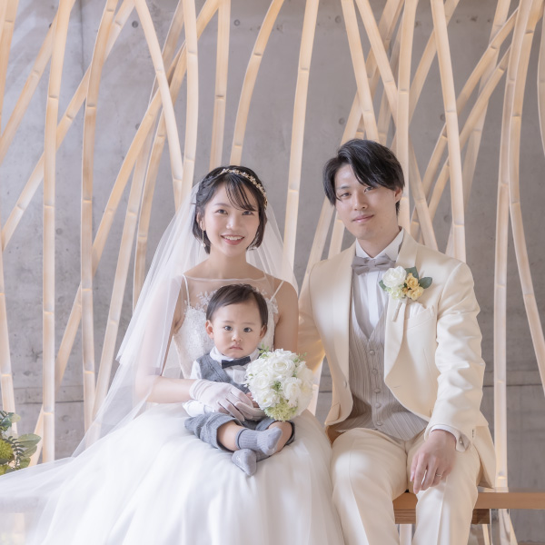 子供と結婚式・パパママ婚の画像