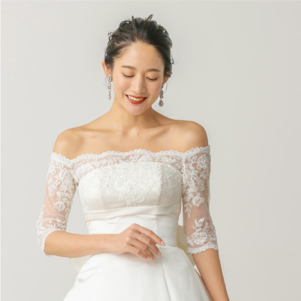 ウェディングドレス Aラインの画像
