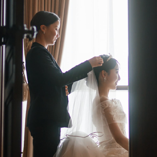 ヘアアレンジ実例の画像