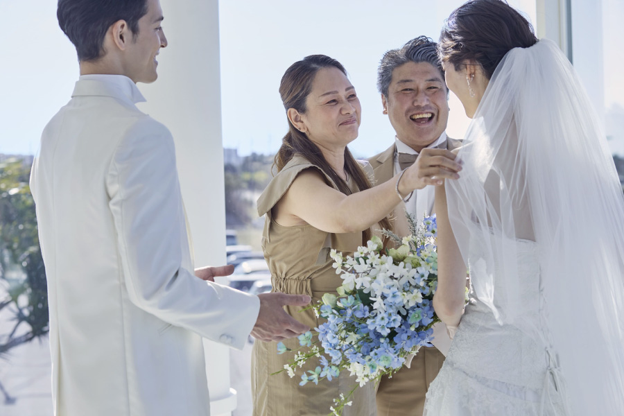 リゾート婚の画像