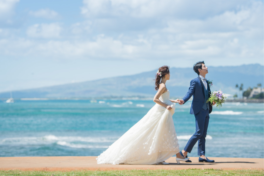 リゾート婚の画像