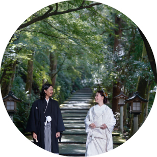 新婦(色打掛or白無垢)・新郎(紋付袴)の画像