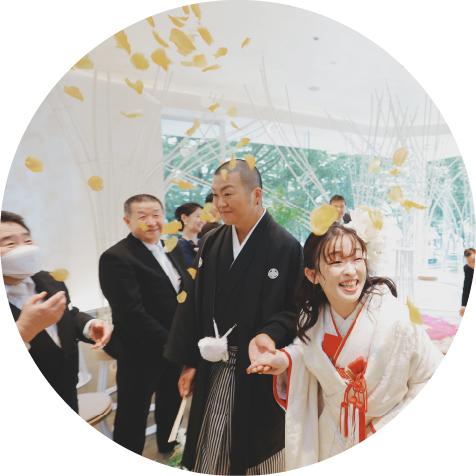 アットホームな挙式の画像