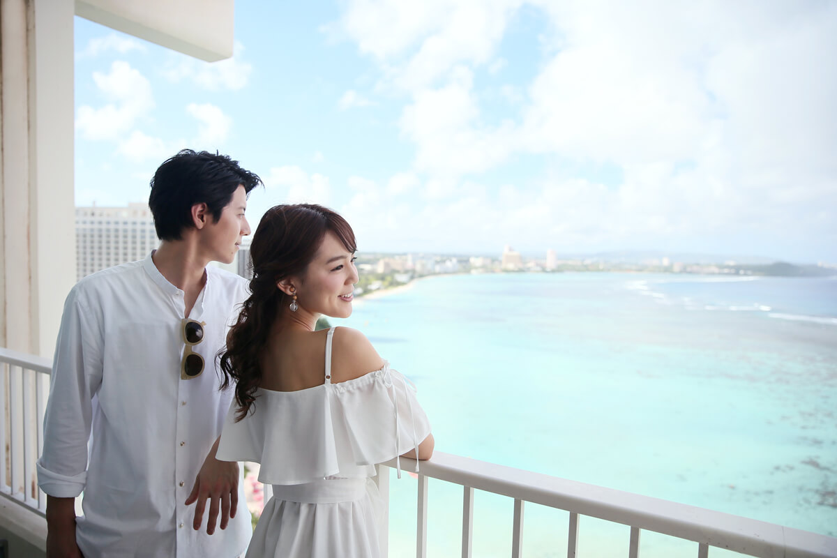 ロッテホテルグアムから海を望む