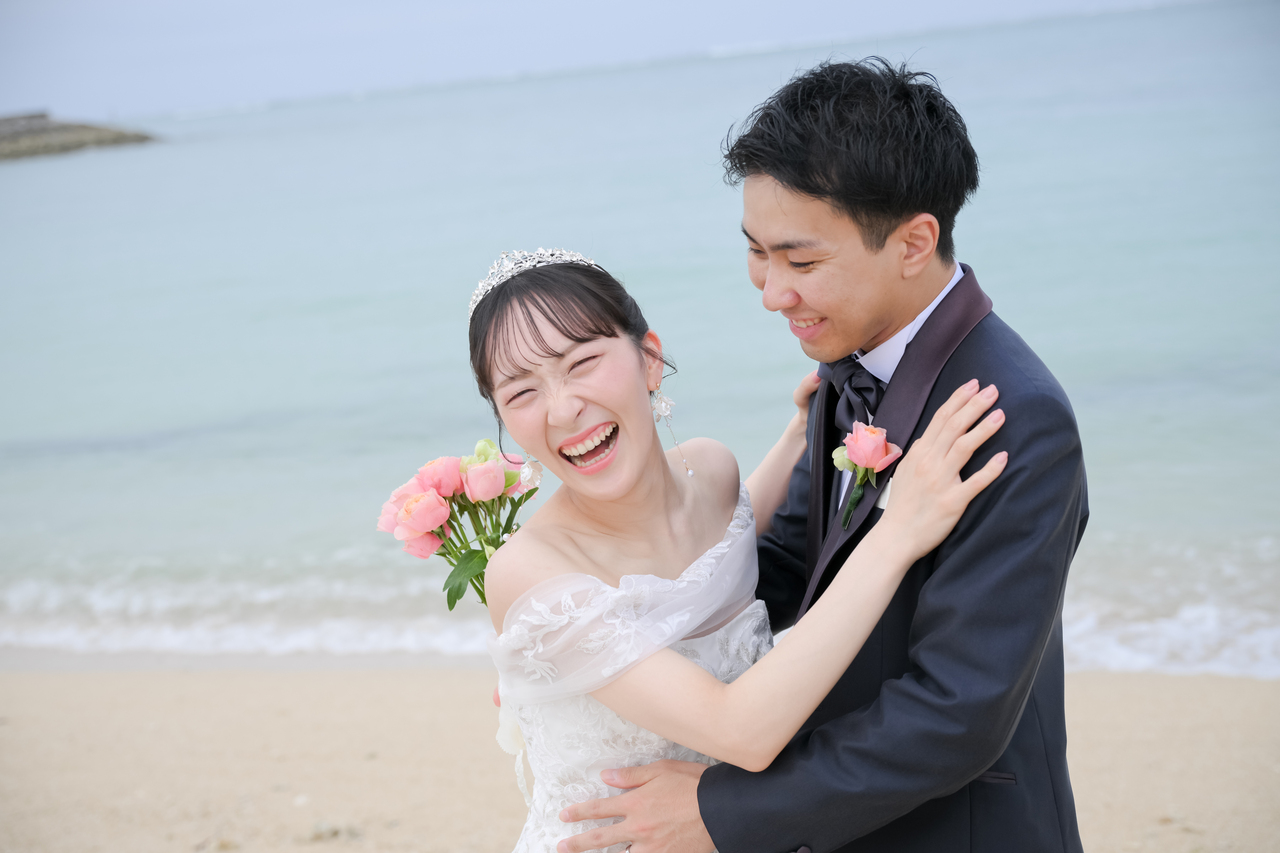 波打ち際でのビーチ撮影