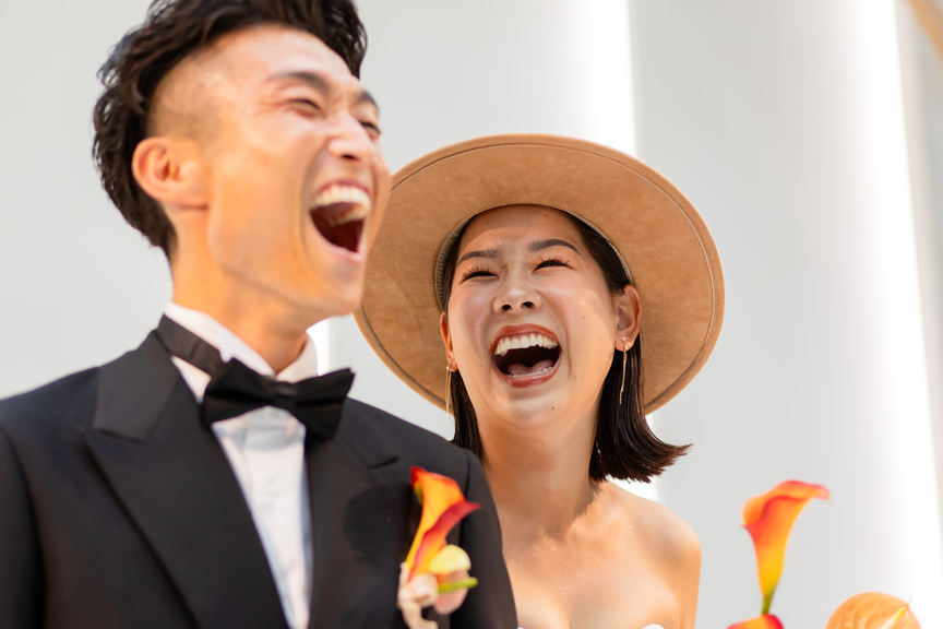 笑顔が止まらない!“結婚式の常識を壊したい”おふたりの楽しいウェディング