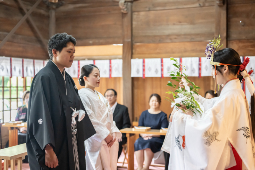 健軍神社での少人数挙式