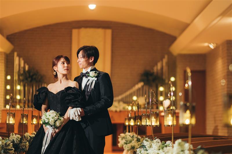 キャンドル付き!大人なフォトウェディング