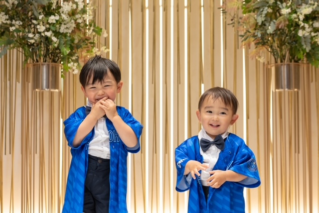 お子様と一緒にファミリーフォトウエディング♪