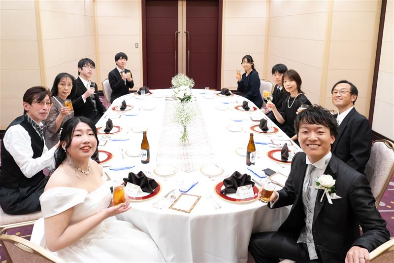 『アットホームな結婚式』