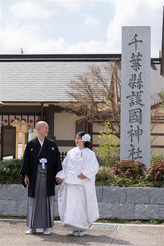 近年人気の神社での和装人前式