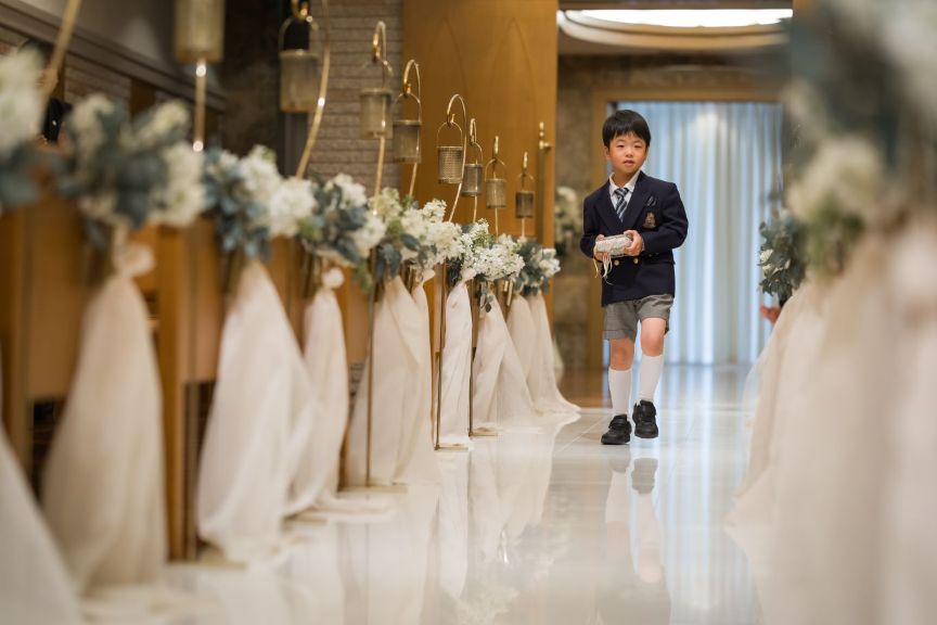大切なご家族に見守られて迎えた、お二人にとってかけがえのない結婚式♡