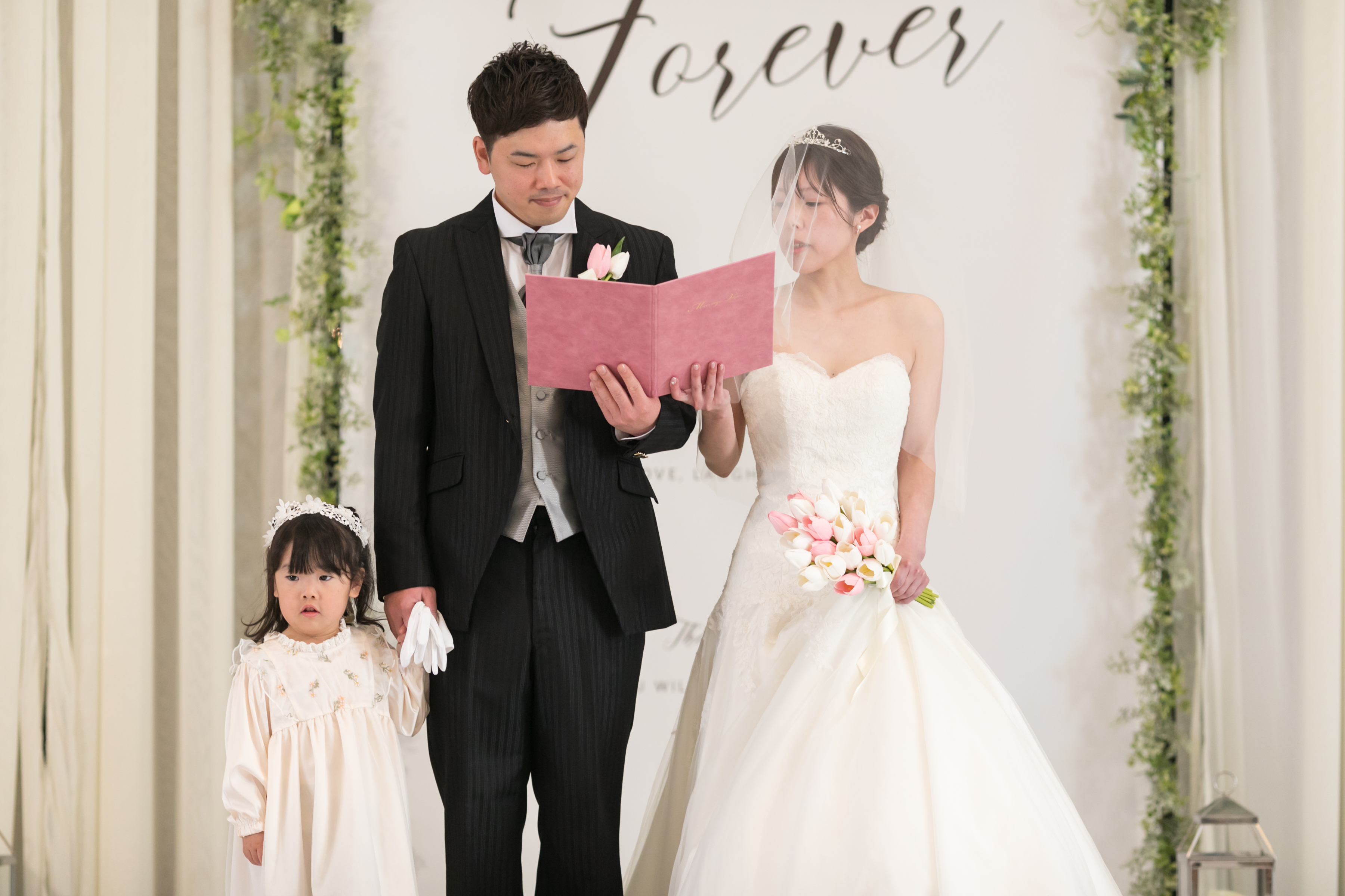 お子様と一緒に叶えた、笑顔あふれる家族ウェディング②