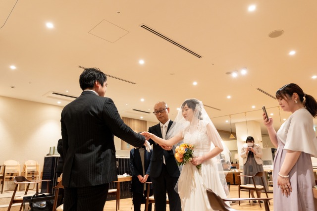 レストラン宴内人前式②