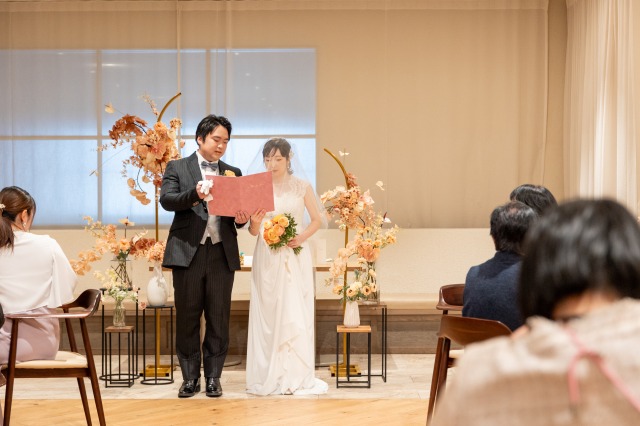 レストラン宴内人前式②