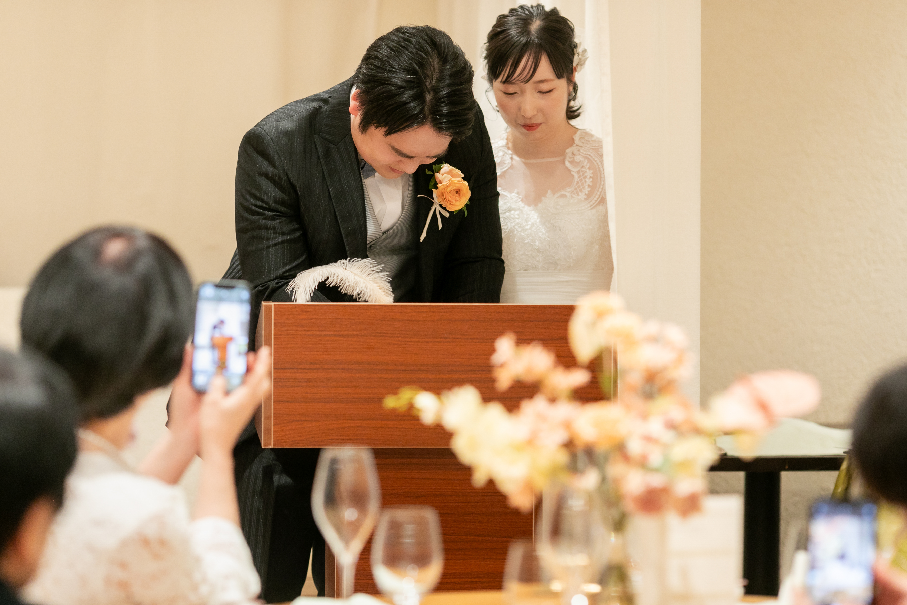 レストラン宴内人前式③