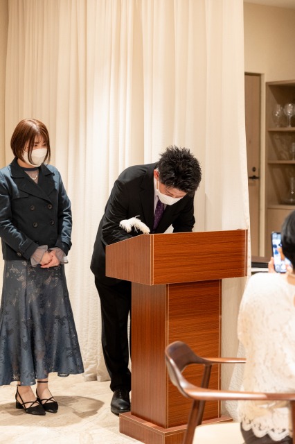 レストラン宴内人前式③