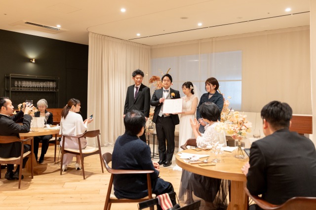 レストラン宴内人前式③