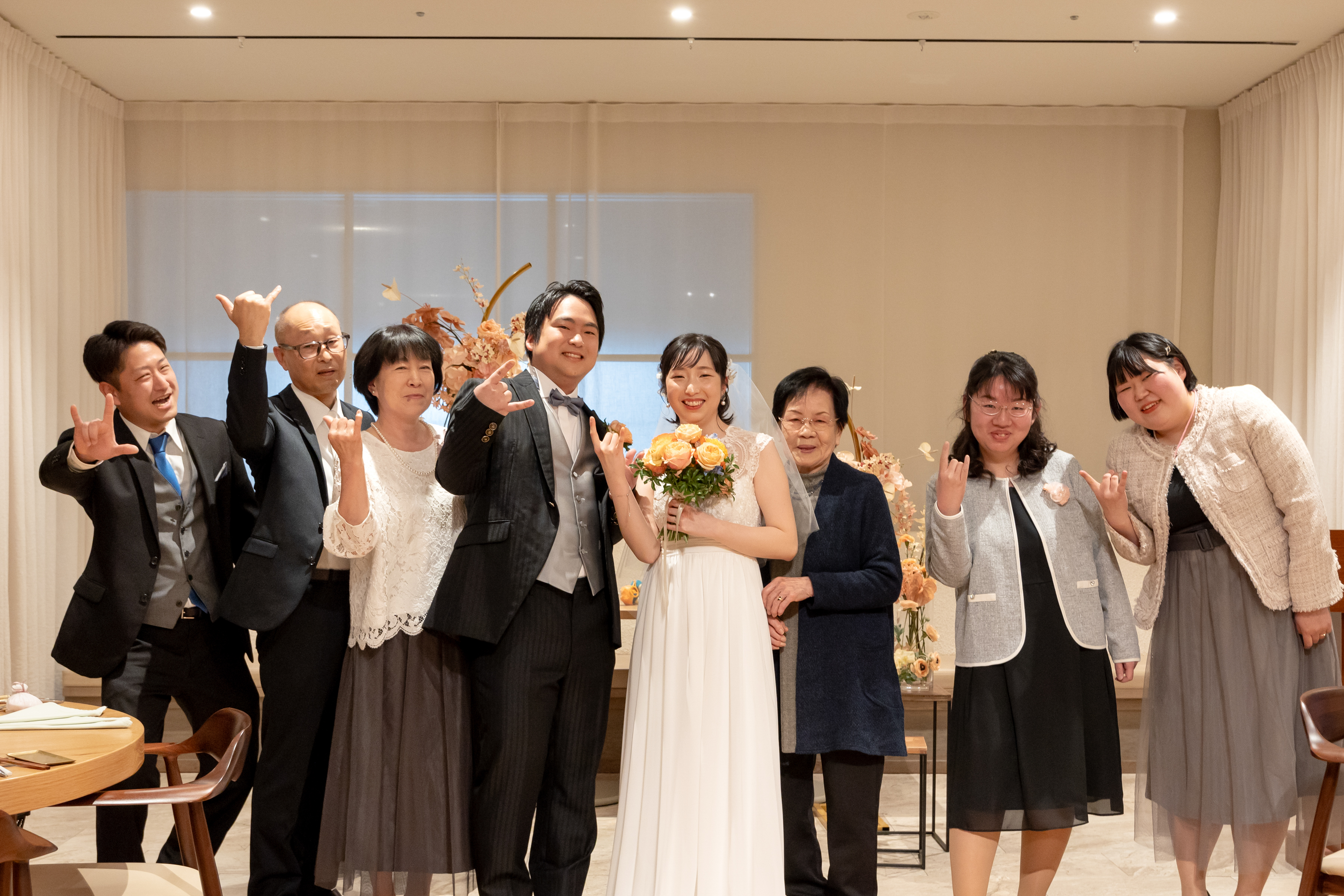 レストラン宴内人前式③