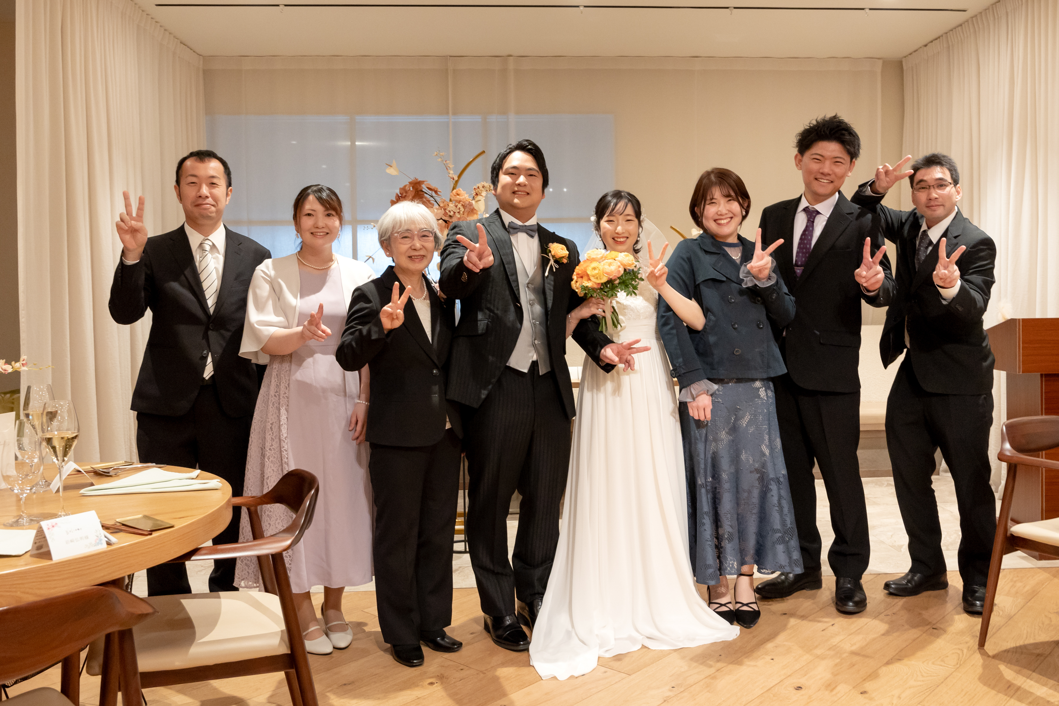 レストラン宴内人前式③