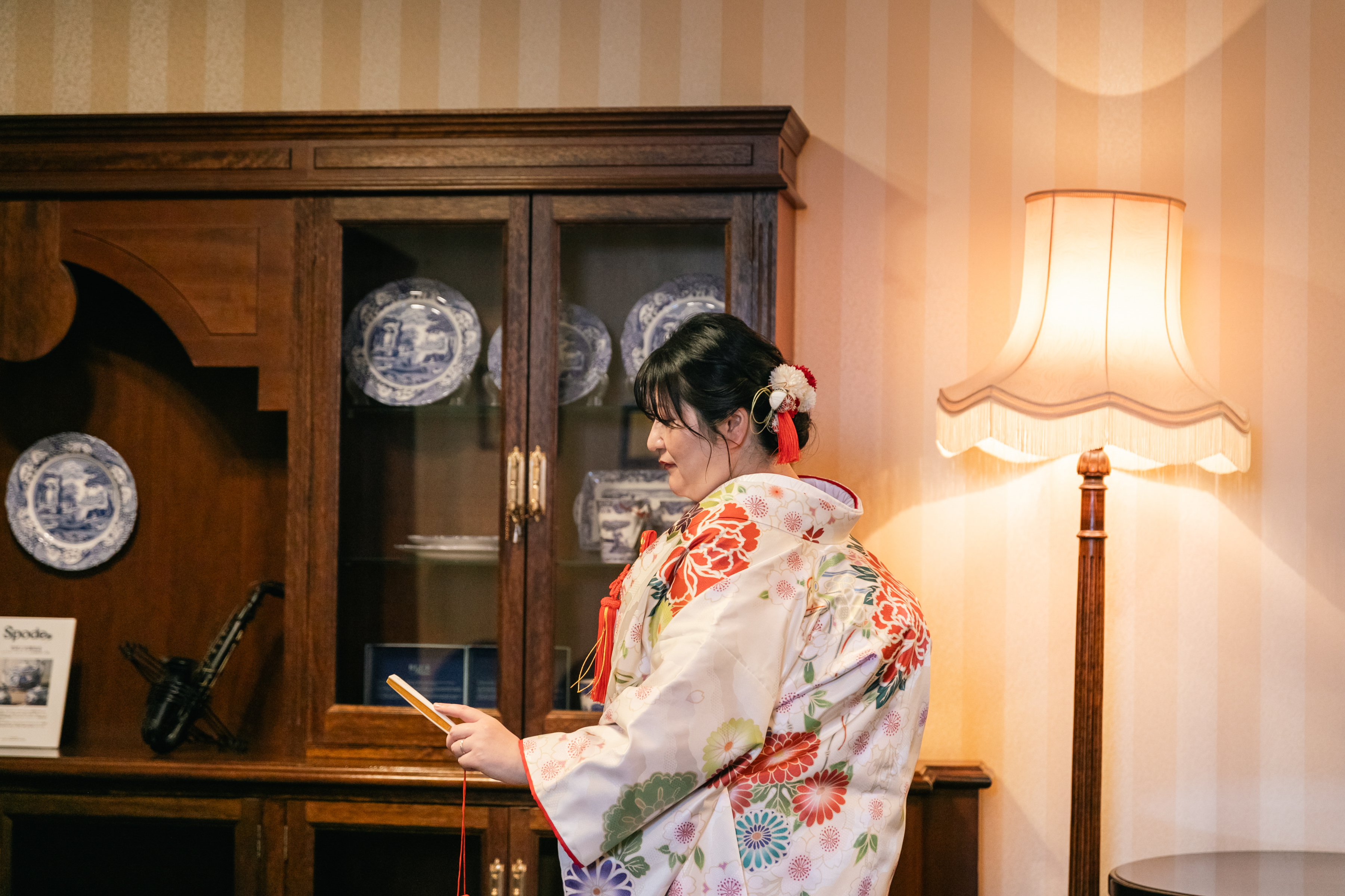 お式で白無垢、ご会食で色打掛✨