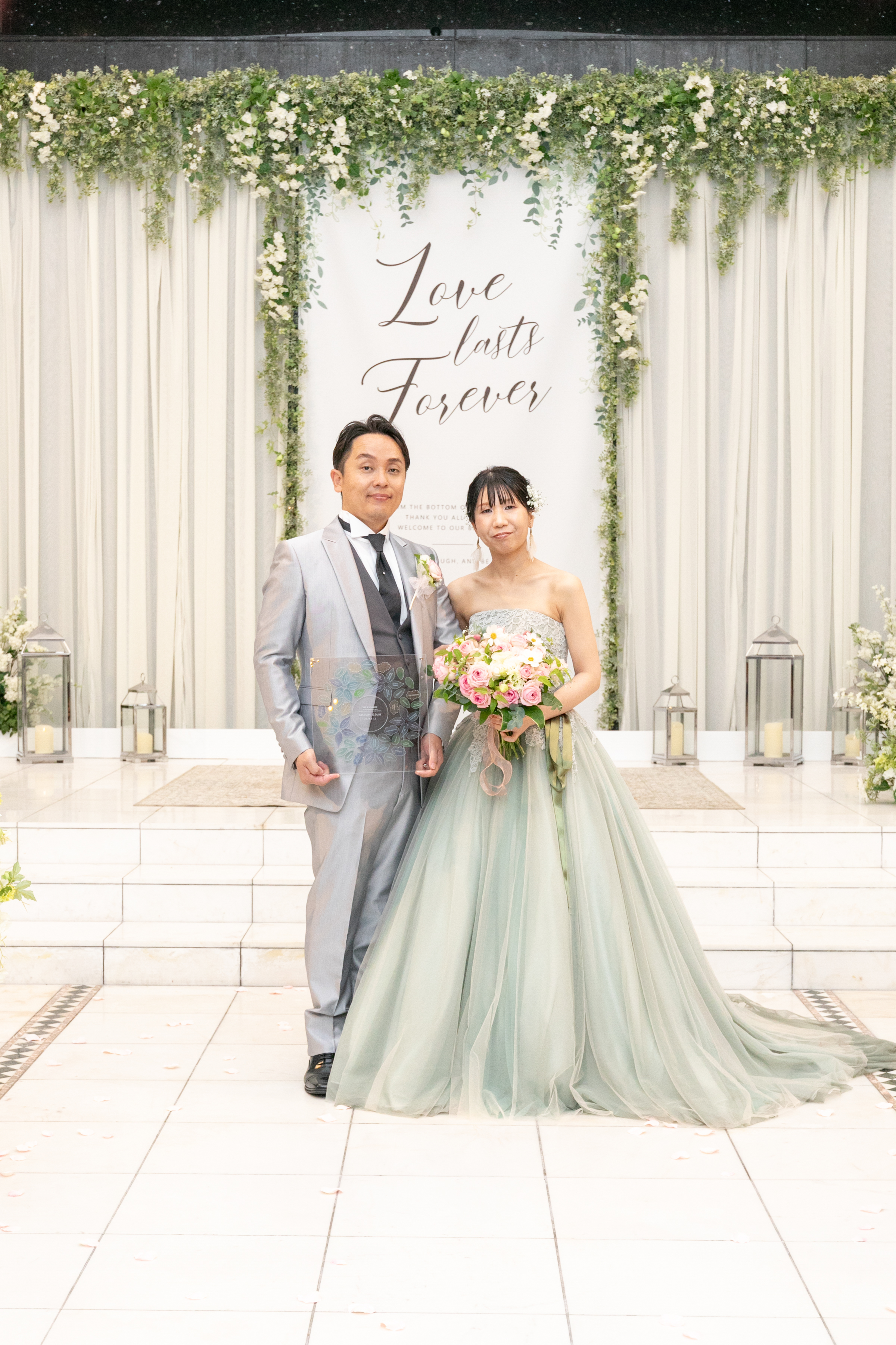 挙式後3分でお色直し！