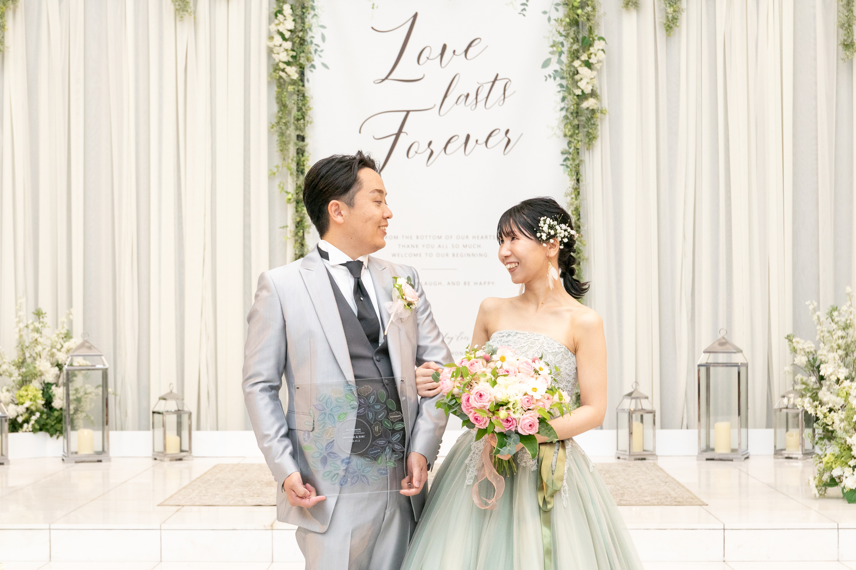 挙式後3分でお色直し！