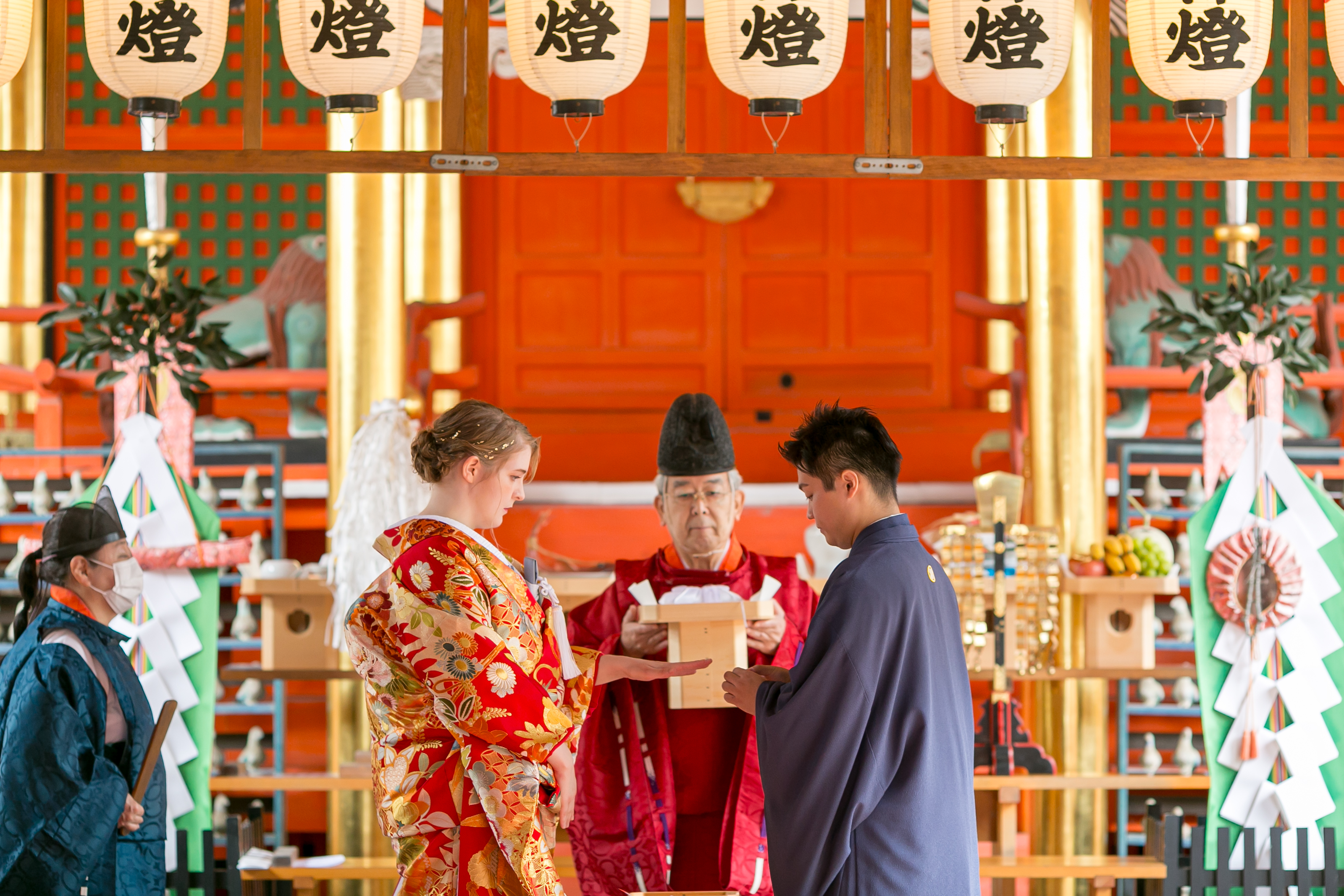 準備期間が短くても安心!神前式は来月にもできる♪
