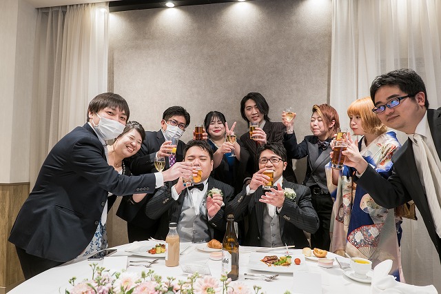 福岡店のLGBTウエディングレポート　パーティー編♪（タキシード＆タキシード）