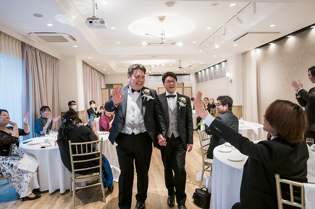 福岡店のLGBTウエディングレポート　パーティー編♪（タキシード＆タキシード）