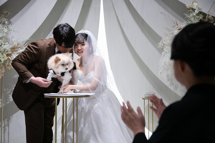 【小さな結婚式 福岡】ペットも一緒にアットホームな結婚式 レポート②