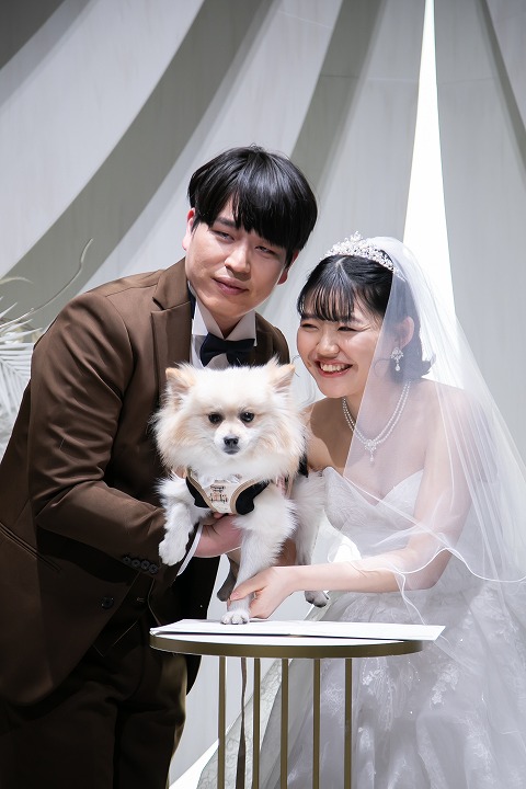 【小さな結婚式 福岡】ペットも一緒にアットホームな結婚式 レポート②