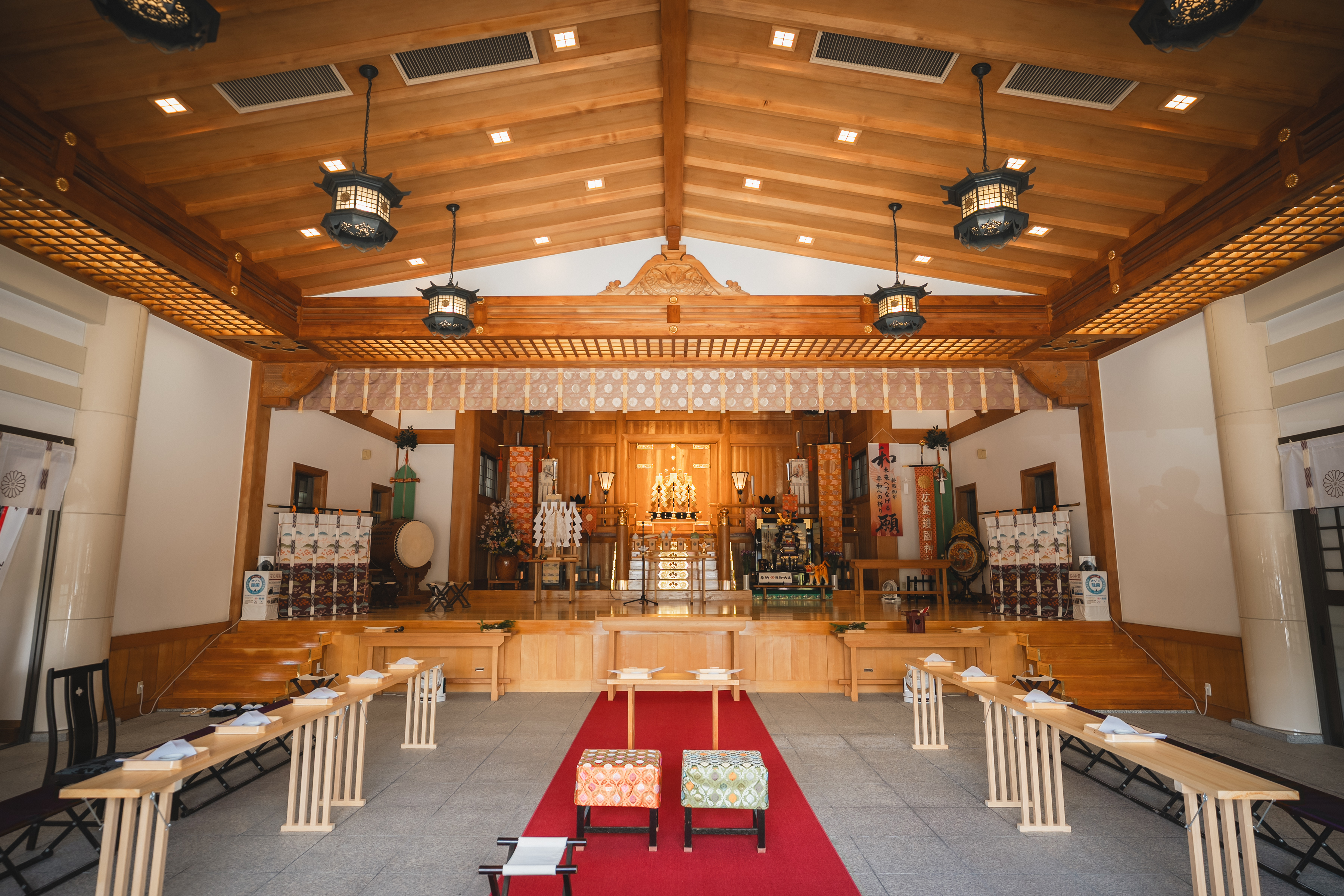 広島の平和の守り神 護國神社での神前式