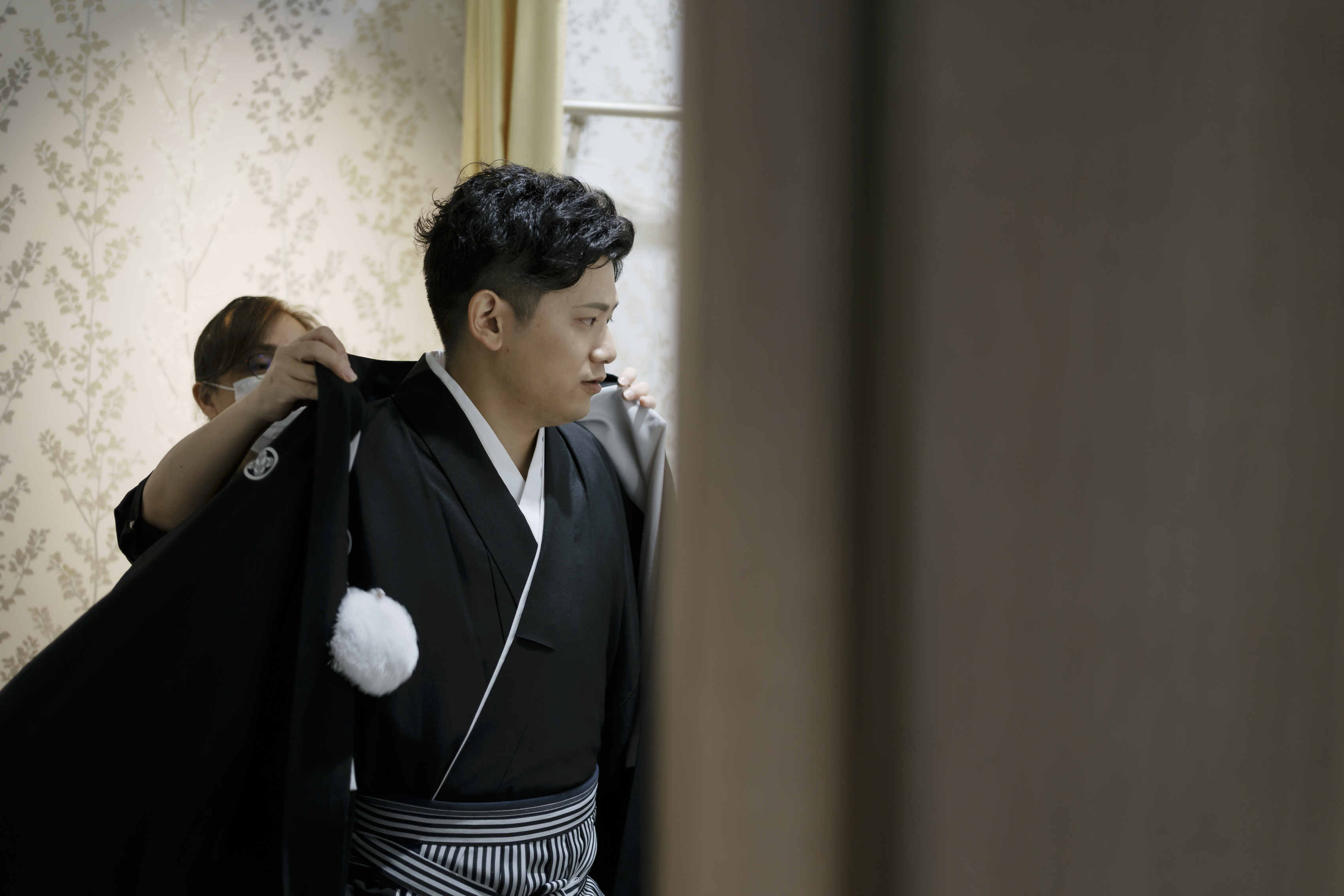 神社での結婚式の一日