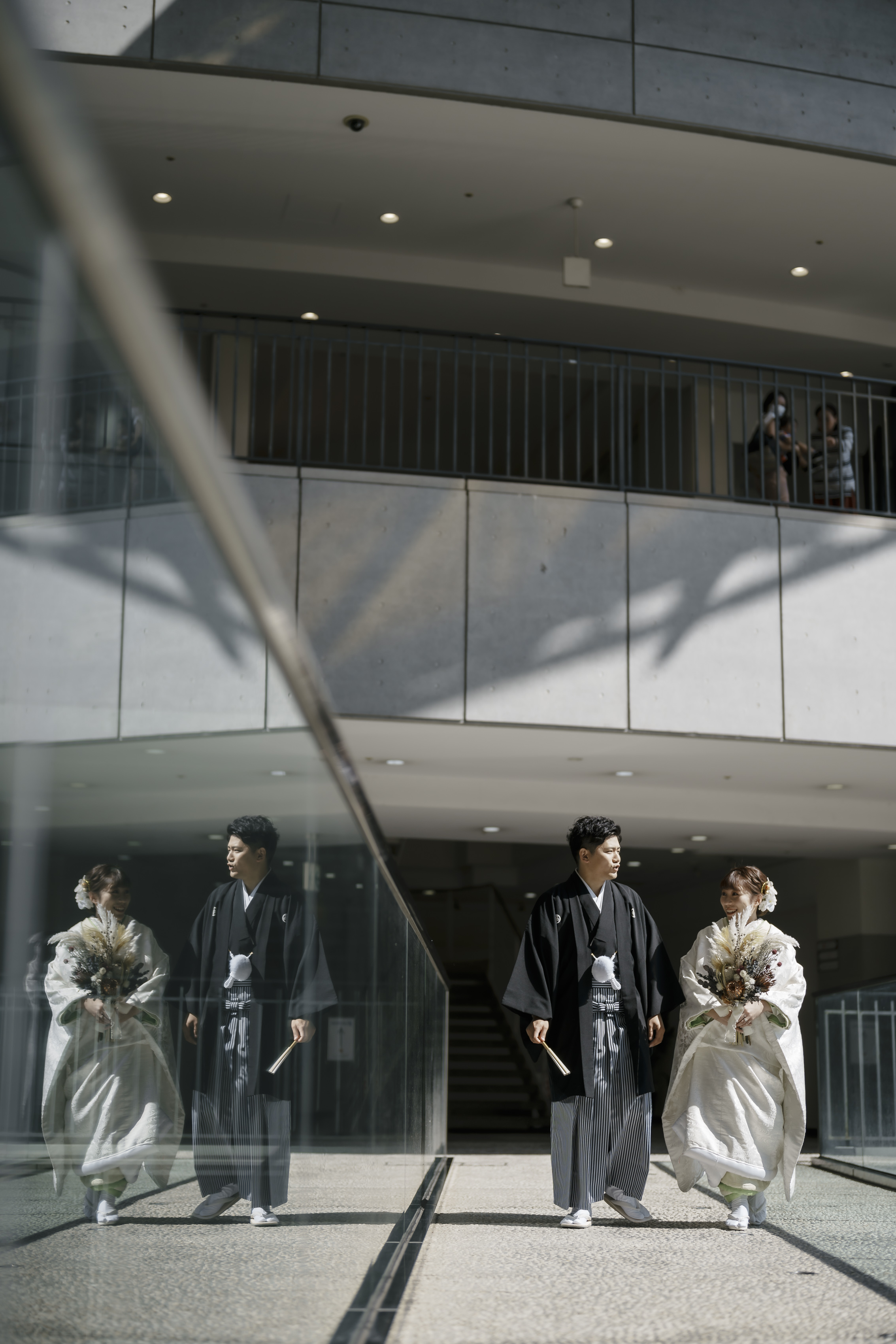 神社での結婚式の一日