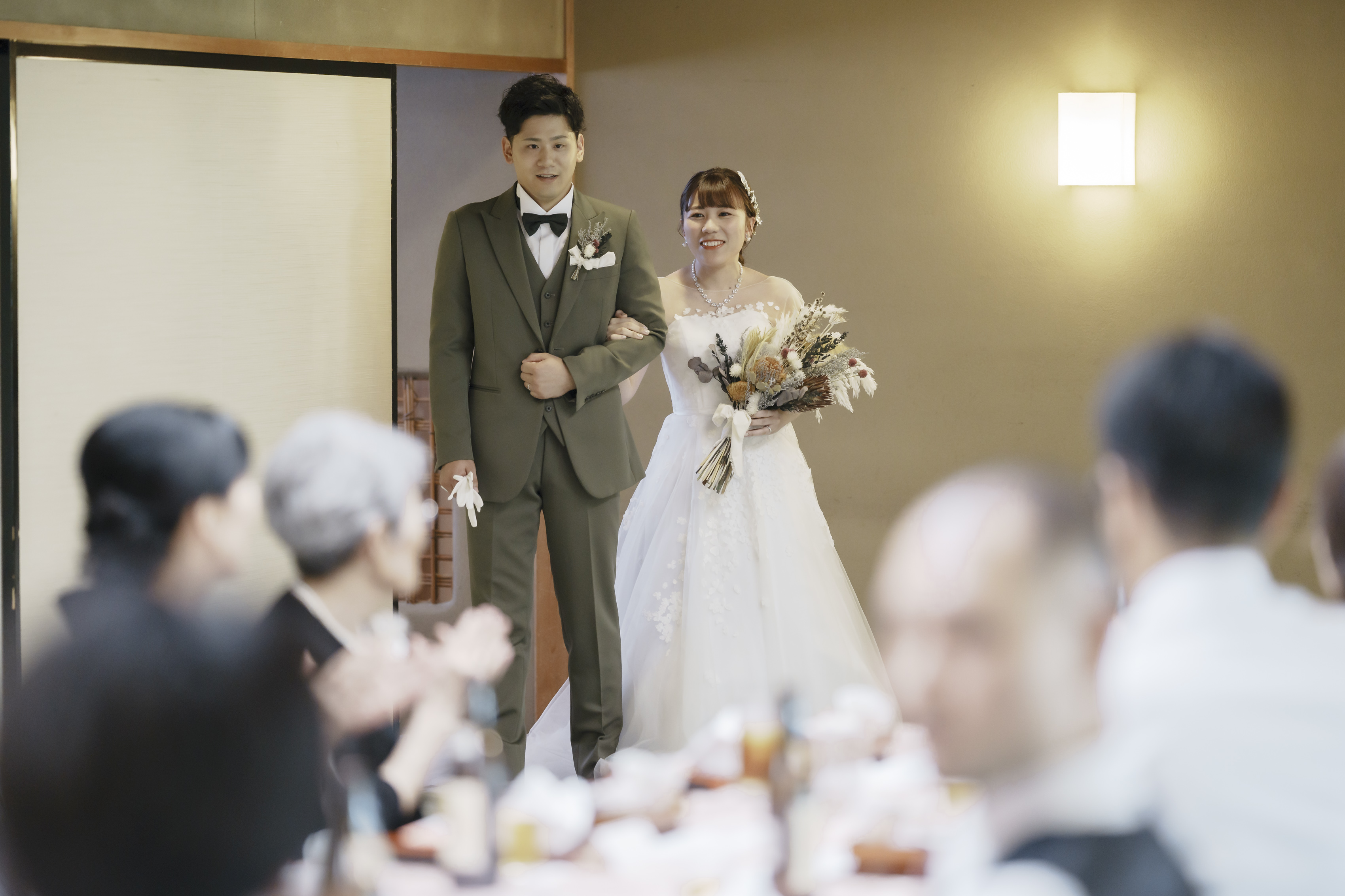 神社での結婚式の一日