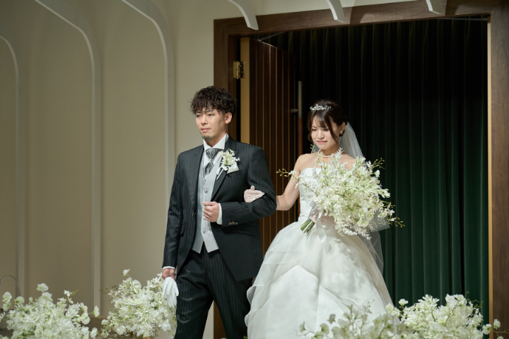 小さな結婚式熊本店　挙式レポート　No.６　ご家族式＋カラードレスフォト（挙式編）